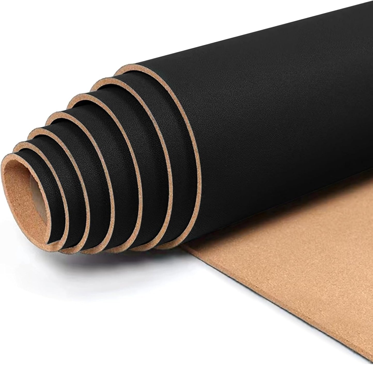 Linen Cork Board Roll Black 48in x 36in for Stylish Decor