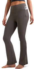 Mini Flare Leggings for Women - No Front Seam High Waisted Yoga