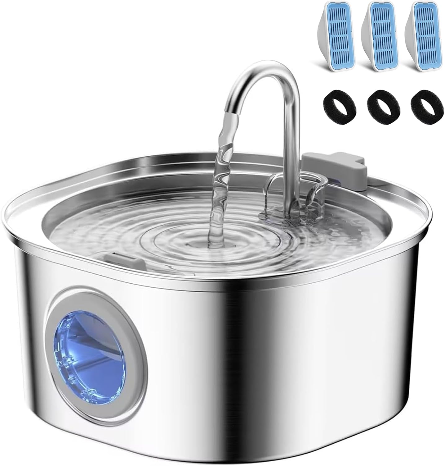 PEKTACO Cat Water Fountain for Enhanced Hydration and Clean Water