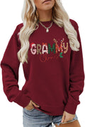 Grammy Claus Funny Xmas Sweatshirt by ESIKAH