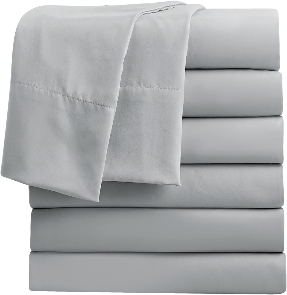 FreshCulture Twin Flat Sheets Pack of 6 for Home and Hotels