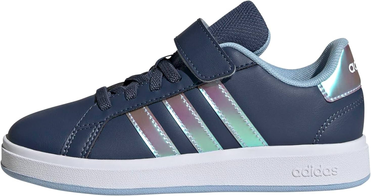 adidas Kids Grand Court 2.0 Sneakers with Elastic Laces