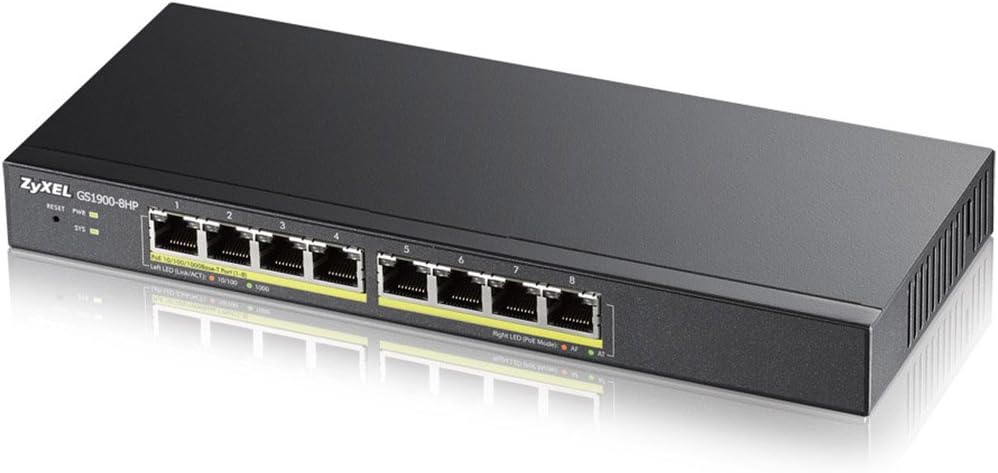 Zyxel 8-Port Gigabit PoE Switch for Smart Networking