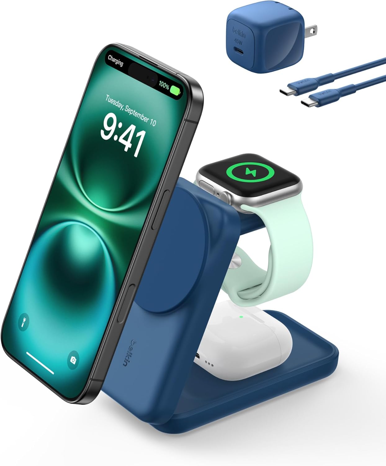 Belkin 3-in-1 Charging Station with MagSafe Compatibility