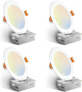 6 Inch 5CCT Ultra-Thin LED Recessed Ceiling Light 4 Pack - Selectable