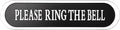Alert Visitors: Self-Adhesive Doorbell Sign 5.5x1.4 inch
