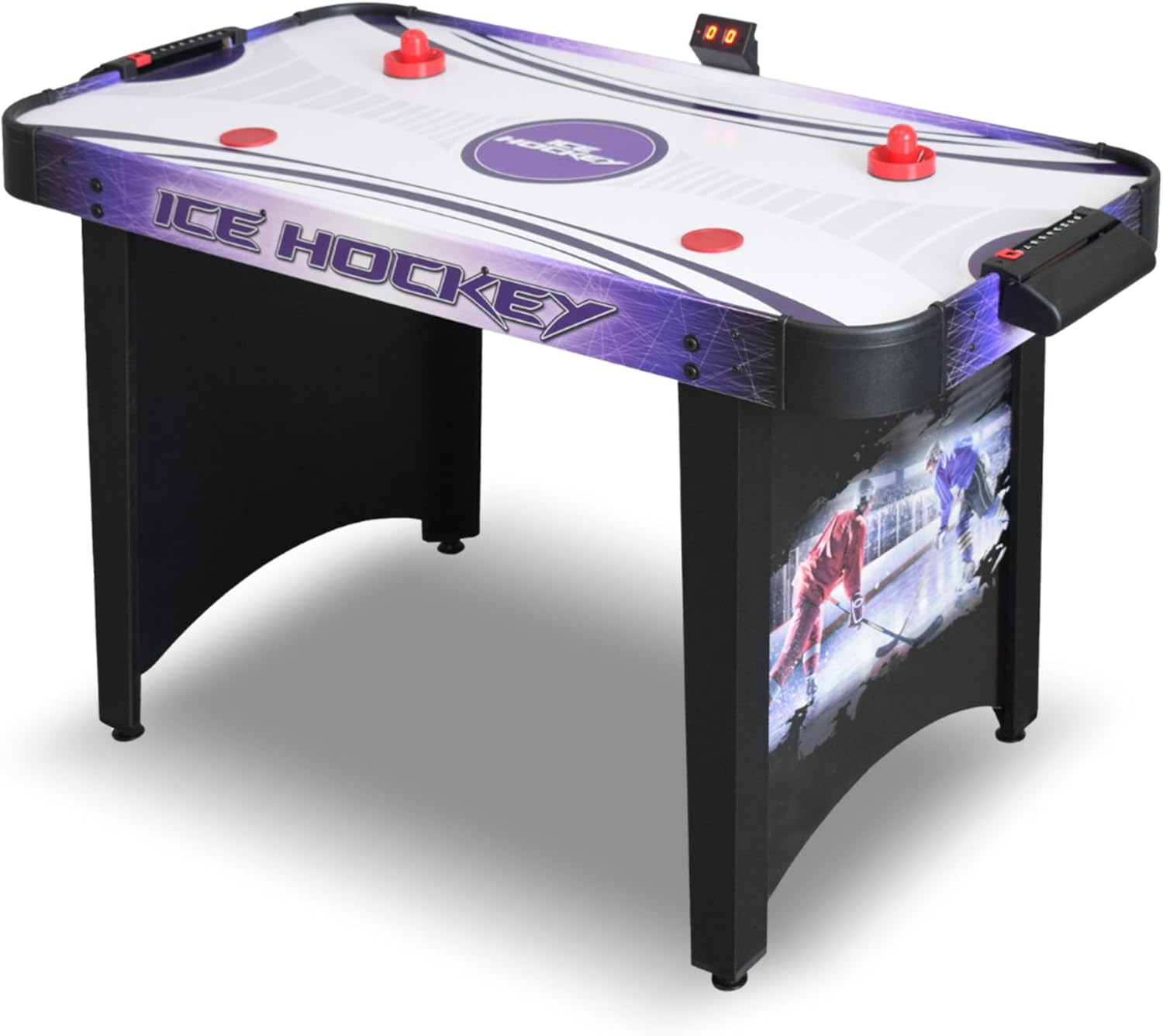 Hathaway Hat Trick 4-Ft Air Hockey Table for Game Room Fun