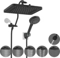 13ft Rainfall Dual Showerhead Combo in Matte Black - High Pressure