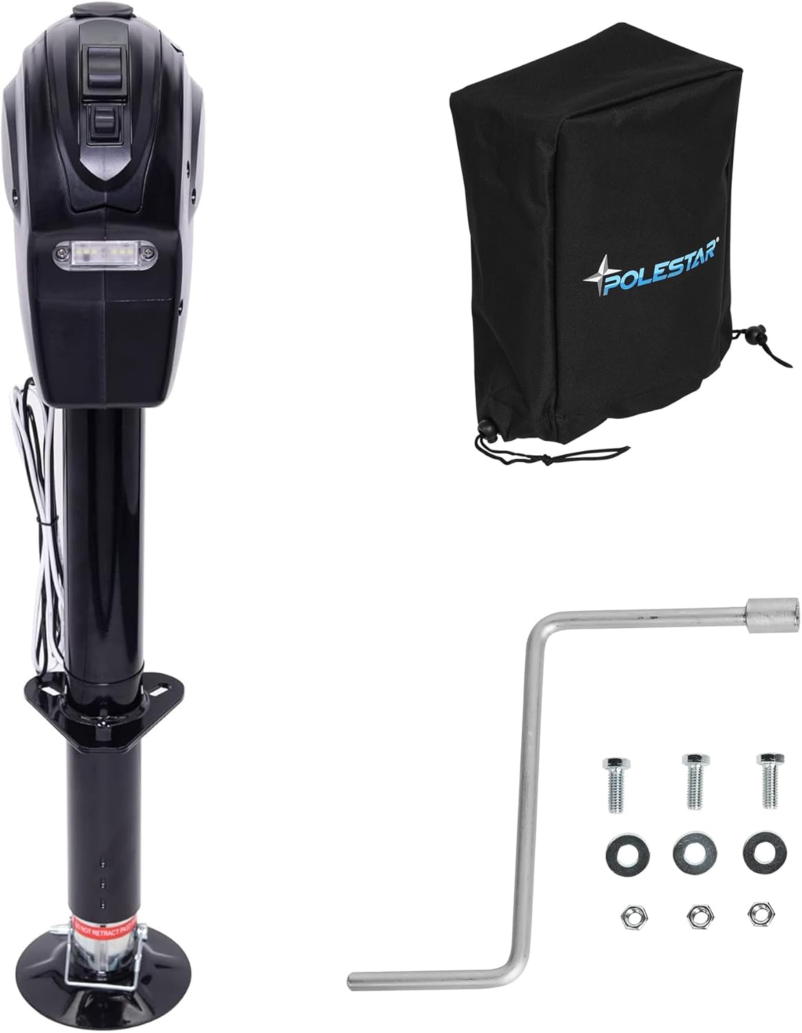 POLESTAR Electric Trailer Jack: 3500lbs Power A-Frame