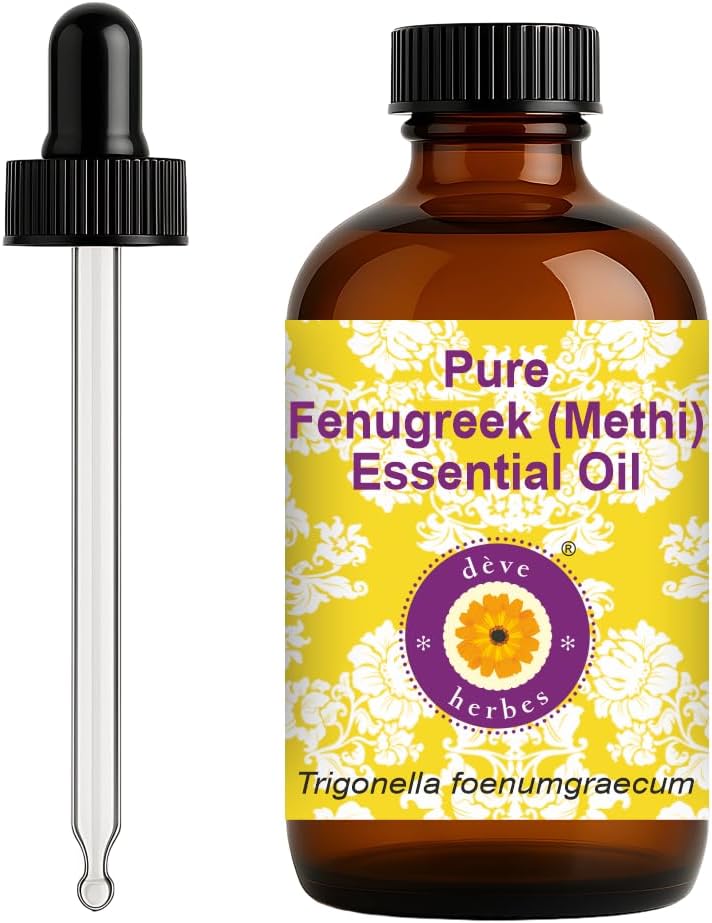 Pure Fenugreek Essential Oil for Skin and Hair Care 120ml