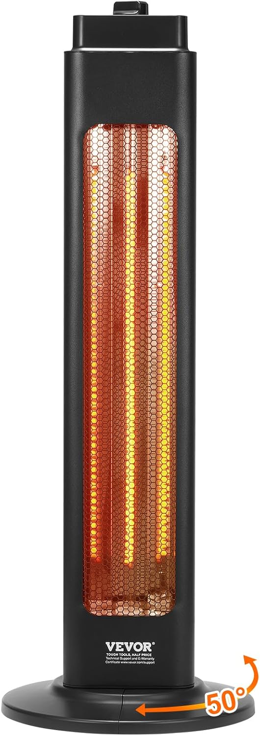 VEVOR 1500W Infrared Heater - Fast, Efficient Warmth