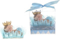 Baby Wearing Crown Napping on Pillow Favors - Blue Set of 12