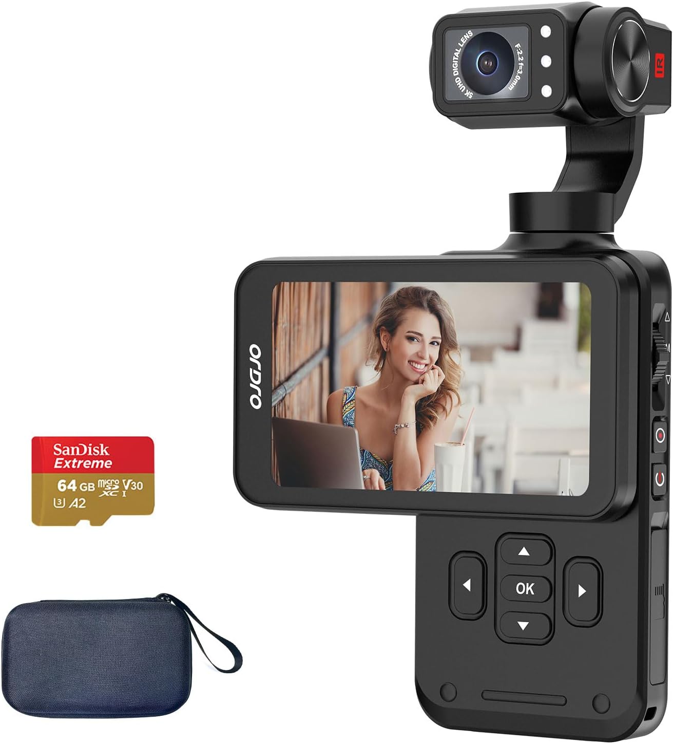 ORDRO M5 5K Video Camcorder with 3-Axis Stabilisation Features