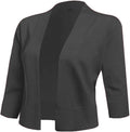 AAMILIFE Women's Cropped Cardigans with 3/4 Sleeves for Fashion