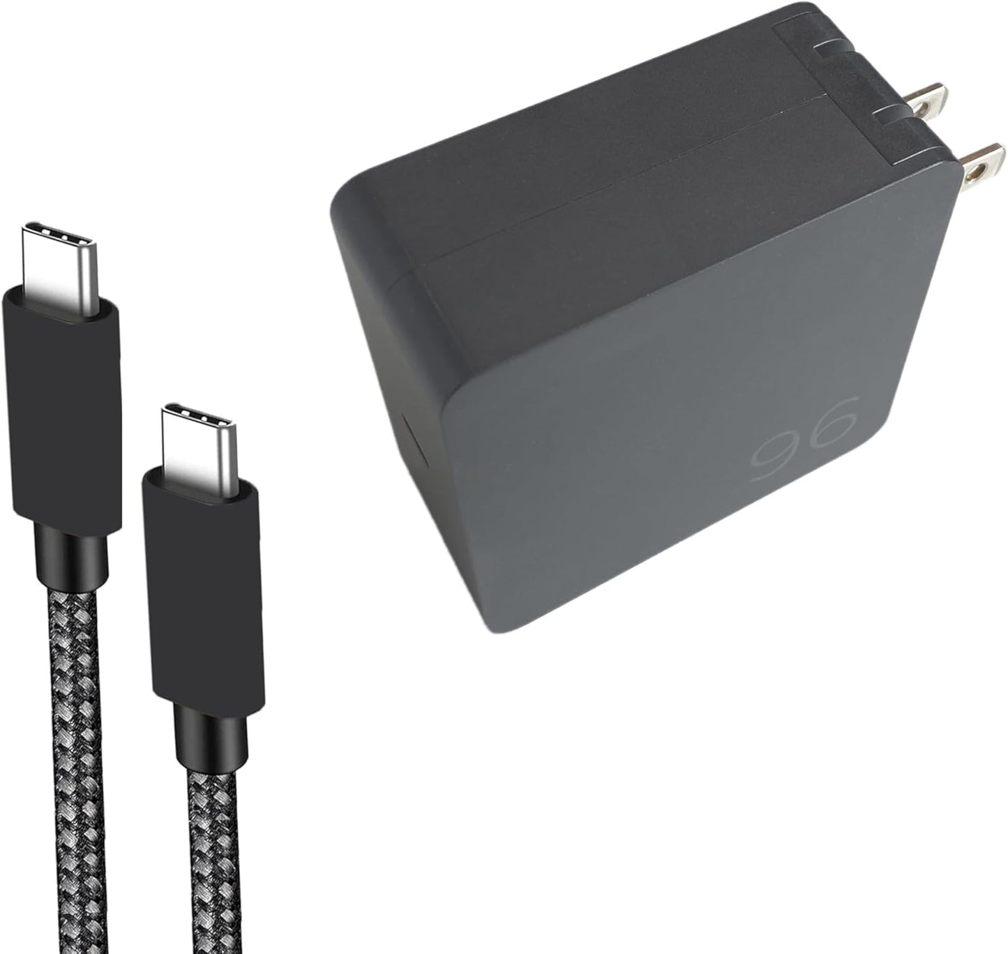 96W Fast USB-C Adapter Charger for HP Dragonfly Pro Laptop