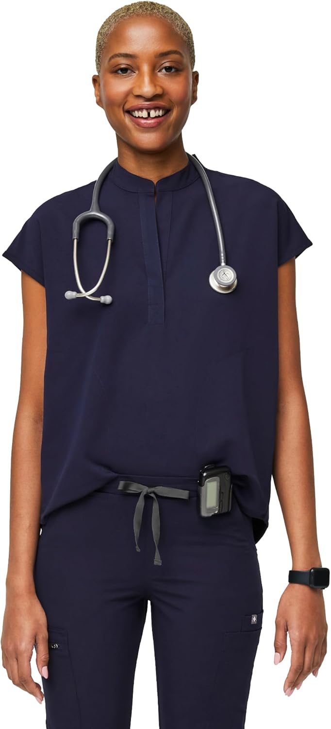 FIGS Rafaela Oversized Scrub Tops for Women with 3 Pockets