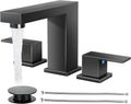 Cobbe Matte Black Widespread Bathroom Faucet 8 in - Water Saving