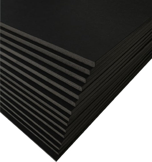 Black Foam Board 18 x 24 x 3/16 Inch for Art and Crafts
