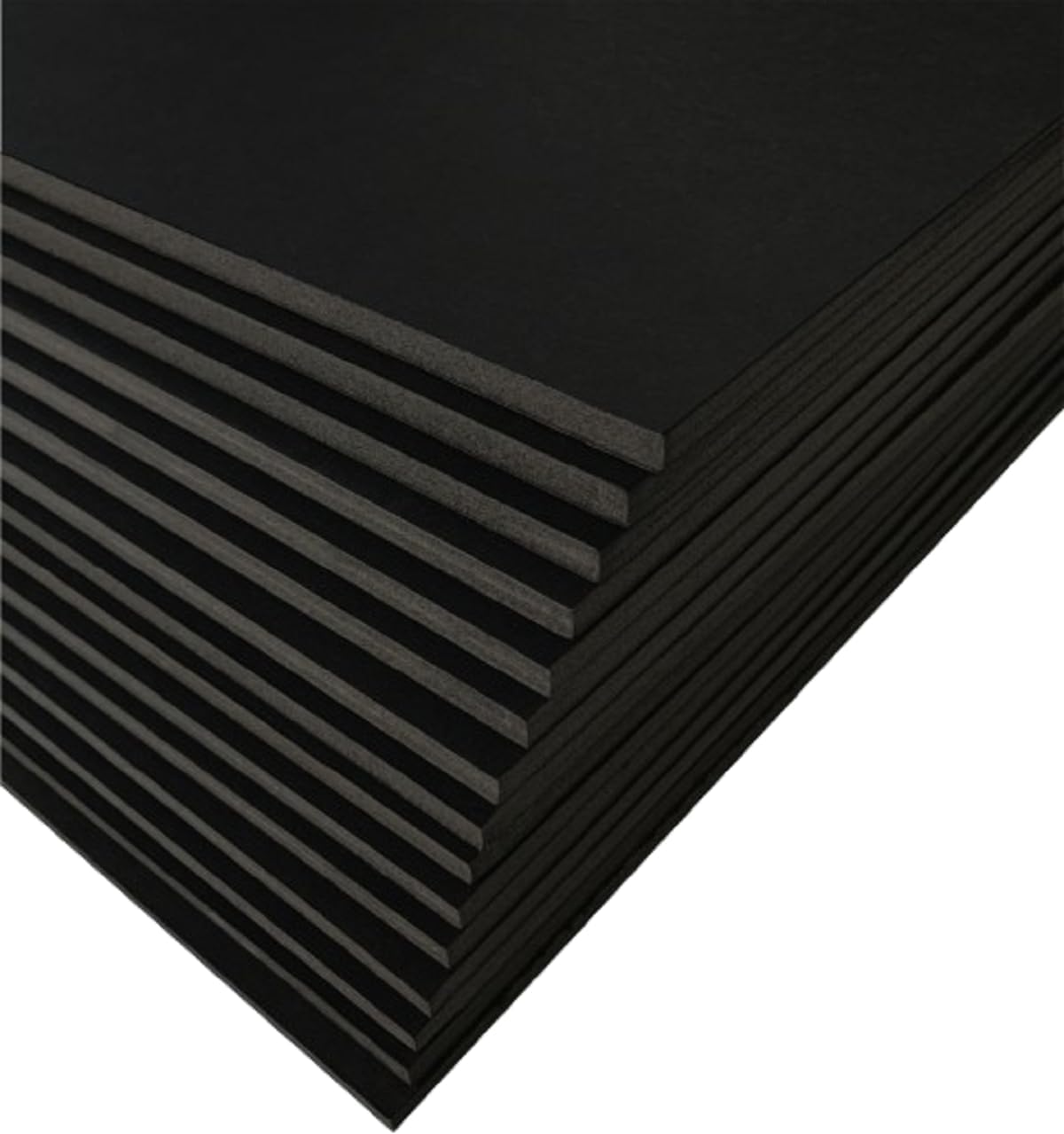 Black Foam Board 20 x 24 x 3/16 Inch 15 Pack for Art Projects