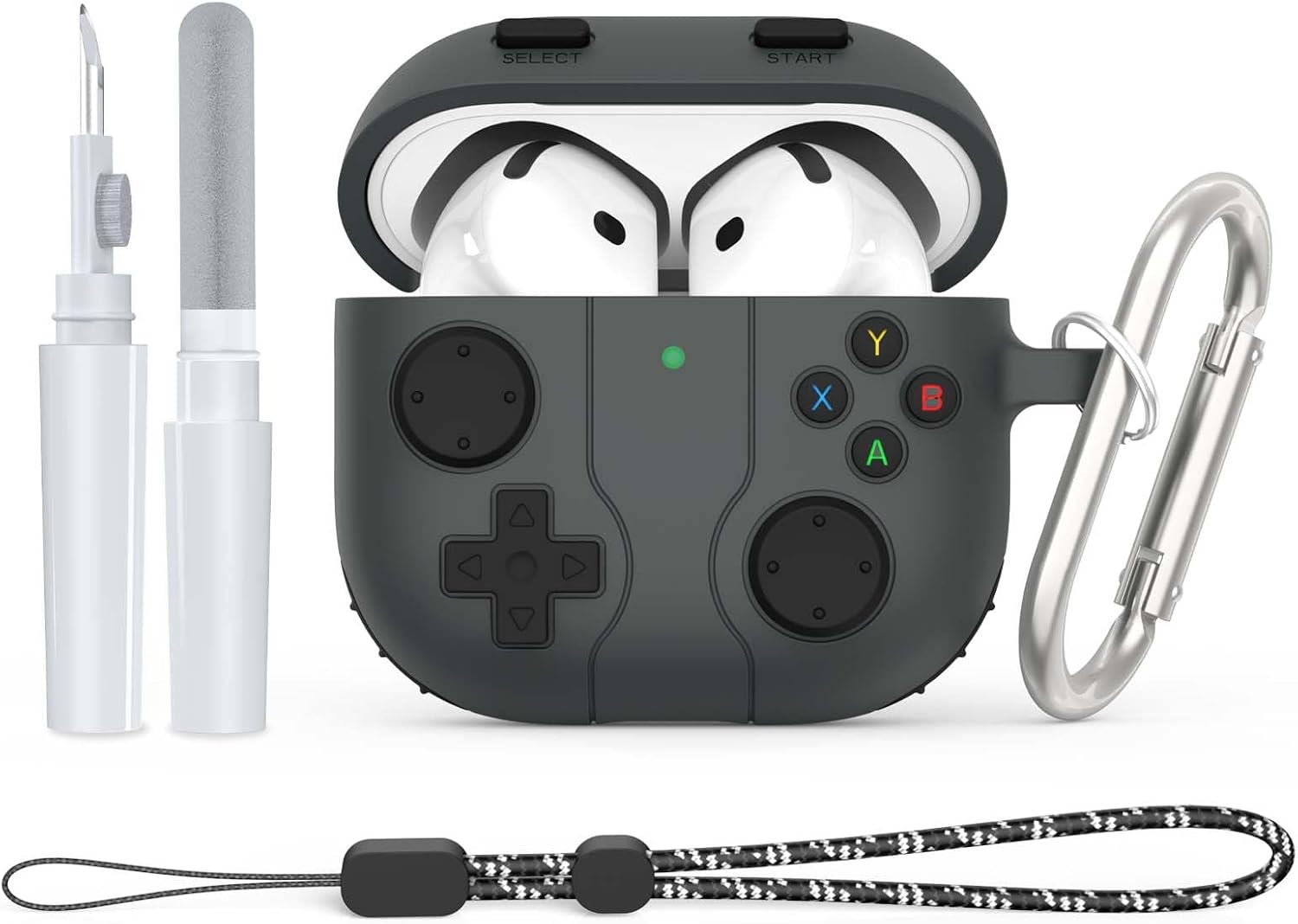 Protective Game Console AirPods 4 Case with Accessories by AGENTNANO