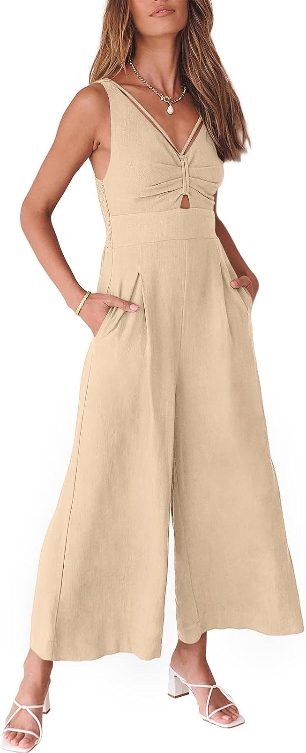 Stylish Women's Jumpsuits for Summer: Wide Leg Casual Rompers