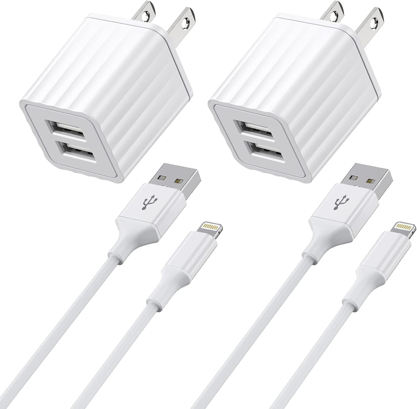 Fast Charge 2-Pack iPhone Charger Set