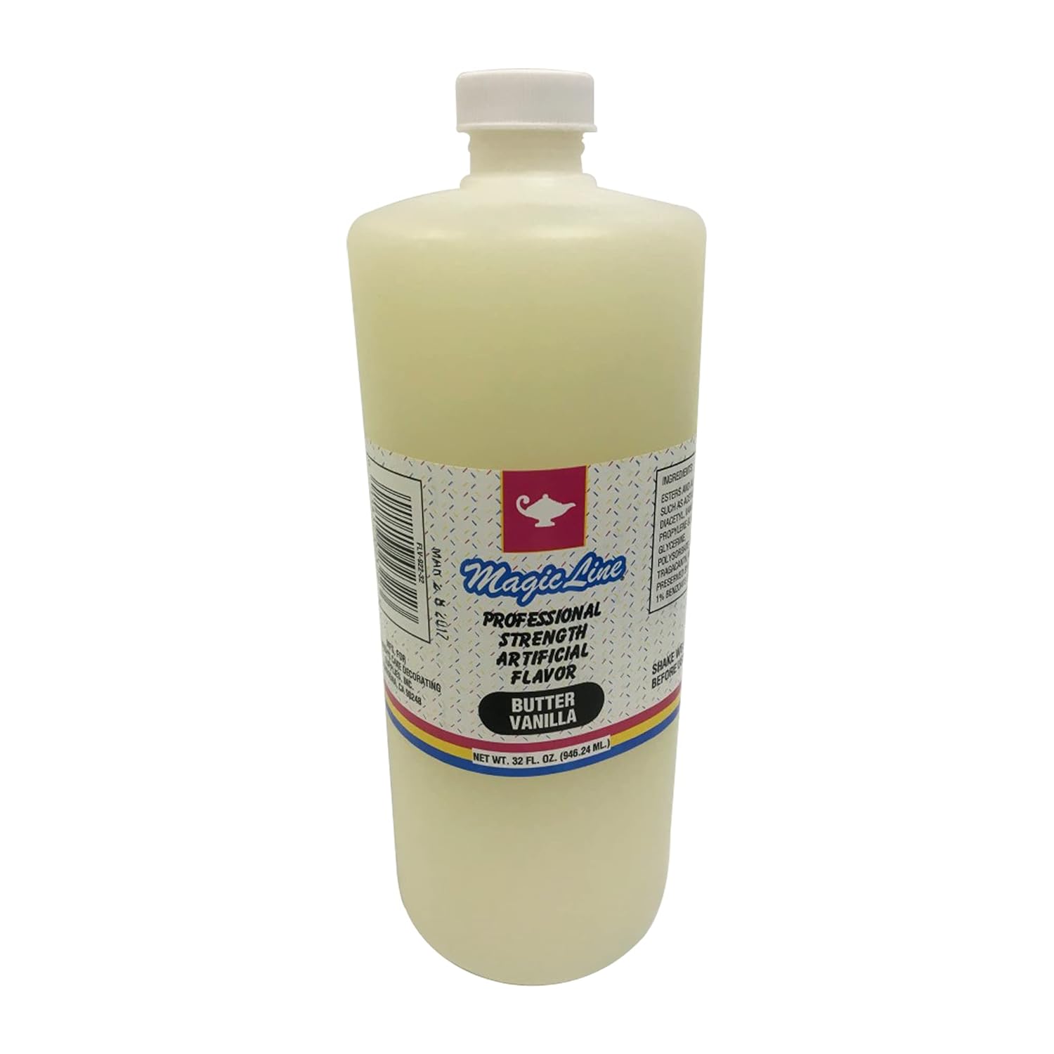 Magic Line Butter Vanilla Flavoring Oil for Baking - 32oz Bottle