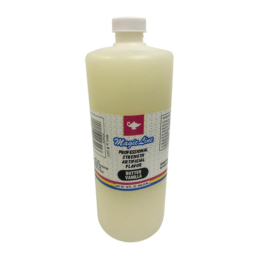 Magic Line Butter Vanilla Flavoring Oil for Baking - 32oz Bottle