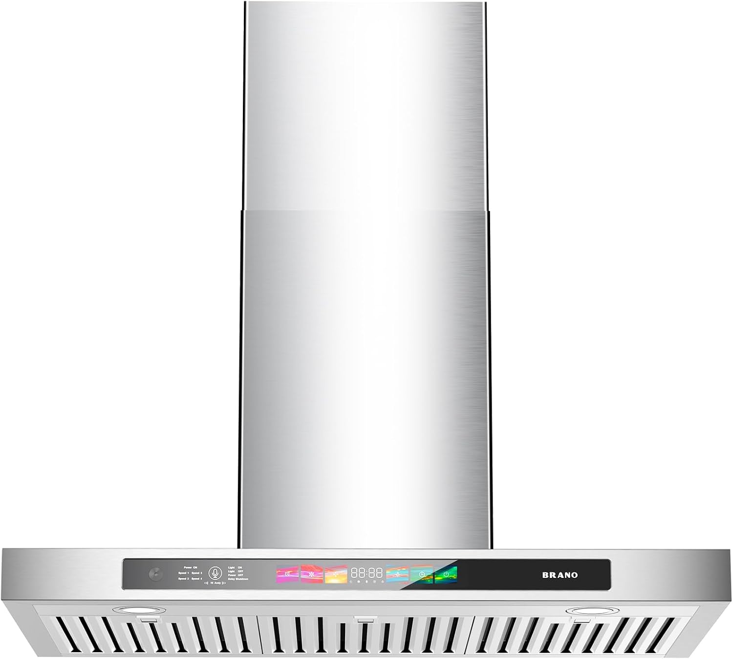 Brano 36 Inch Wall Mount Range Hood with Powerful Suction