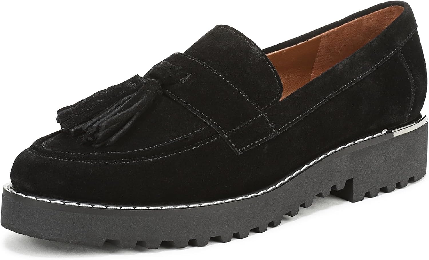 Franco Sarto Womens Carolynn Lug Sole Loafer for Stylish Comfort