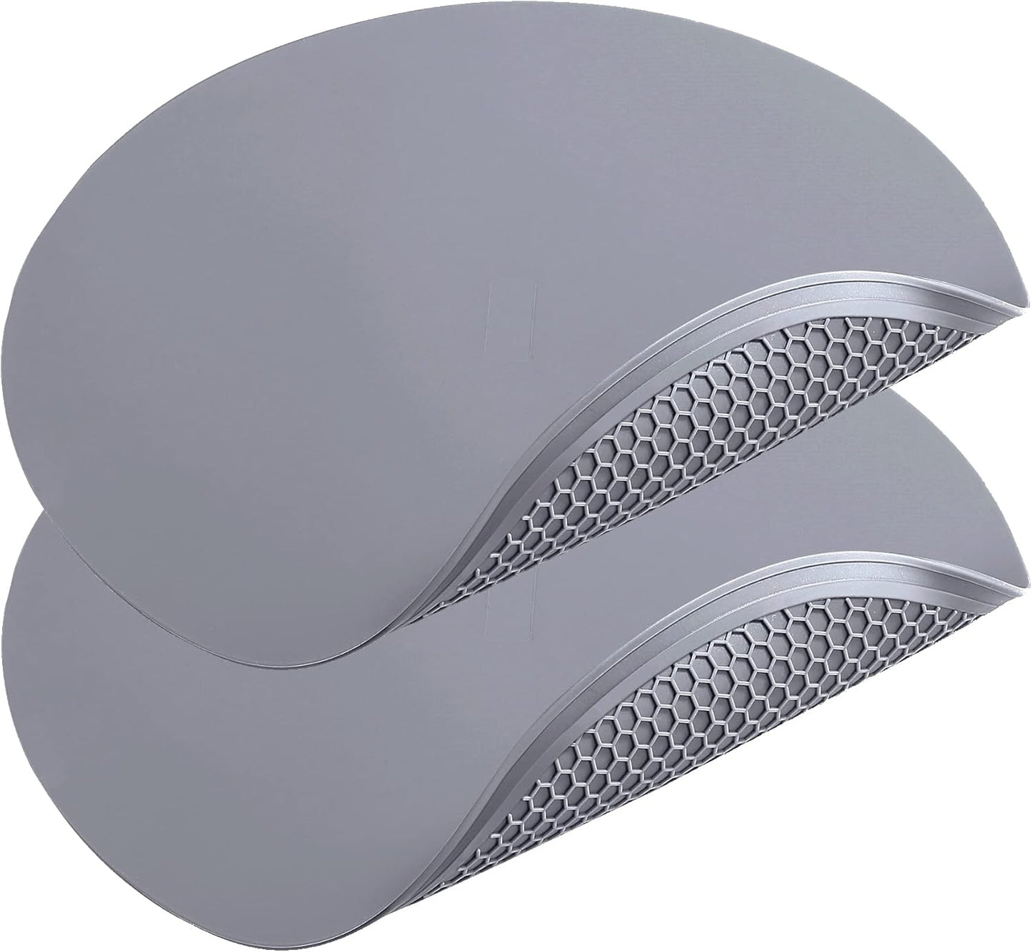 2-Pack Round Silicone Microwave Mat - 12x12 Heat Resistant Multifunctional Splatter Guard