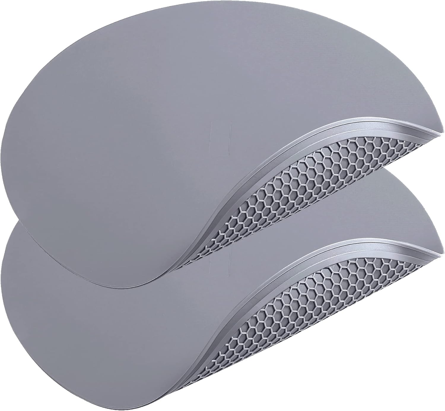 2-Pack Round Silicone Microwave Mat - 12x12 Heat Resistant Multifunctional Splatter Guard