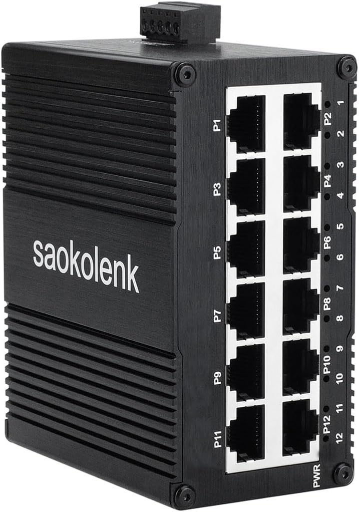 12 Port Unmanaged Gigabit Ethernet Switch for Tough Conditions