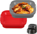2-Pack Reusable Silicone Air Fryer Liner for Ninja - Nonstick Cooking!