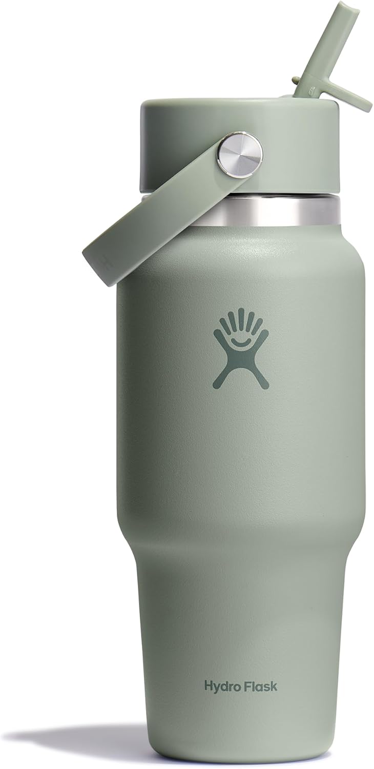 Hydro Flask Travel Water Bottle - Insulated 24 Oz Agave Green