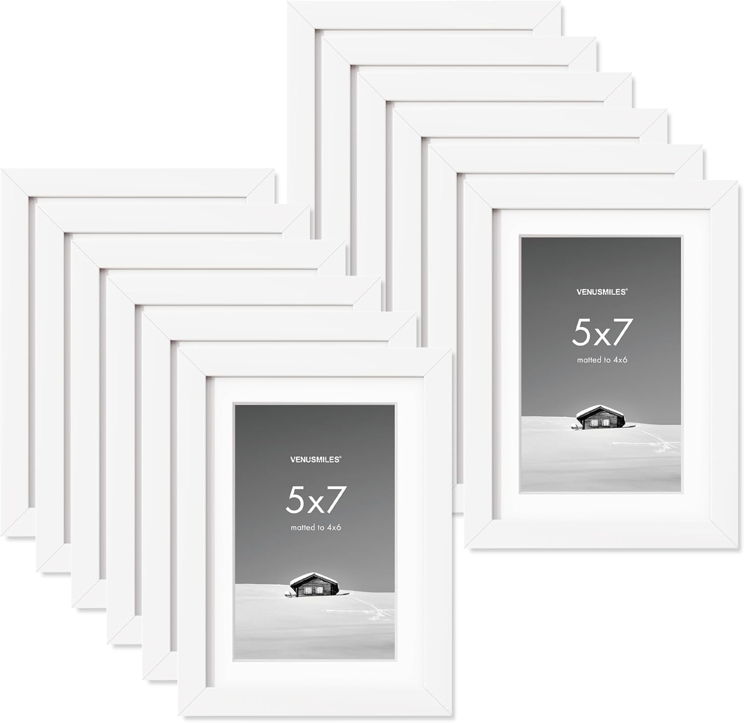 5x7 Picture Frame Set - Versatile Display for Cherished Memories