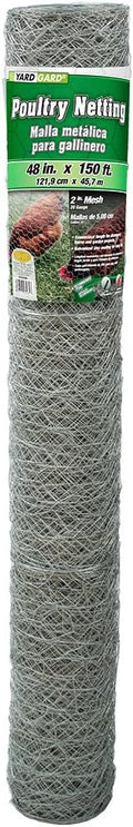 YARDGARD Chicken Wire 2 in Mesh 48 in x 150 ft - Durable Poultry