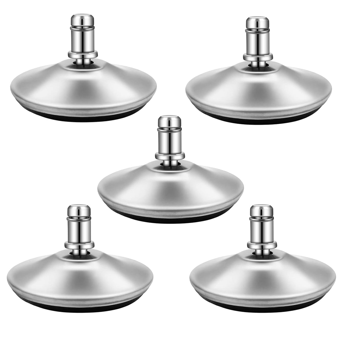 Swivel Caster Wheels Set - Quiet, Smooth, & Adjustable! 