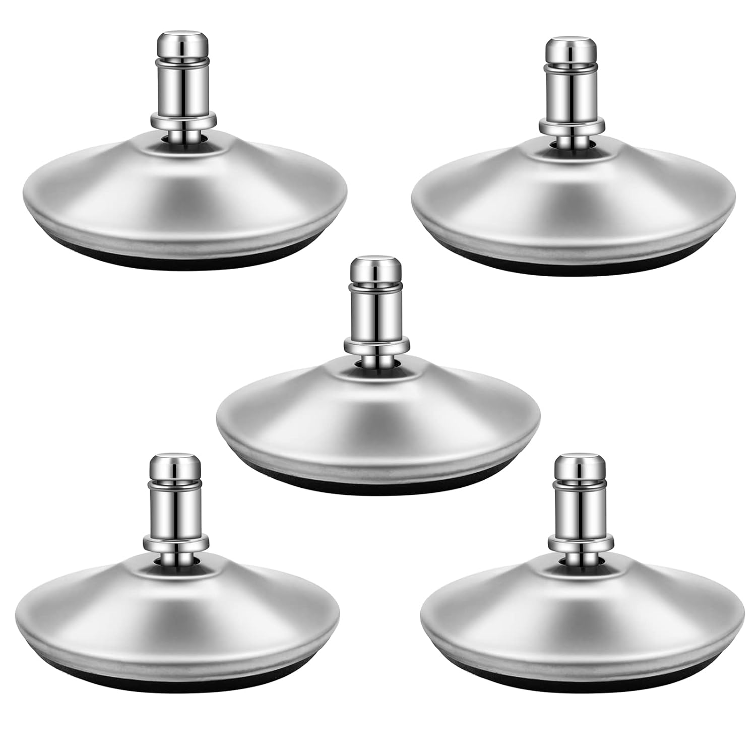 Swivel Caster Wheels Set - Quiet, Smooth, & Adjustable! 