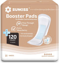SUNKISS Trustplus Incontinence Booster Pads 120 Count - Extra