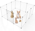 Dog Playpen Portable for Small Animals - Transparent Play Pen 70.8 in