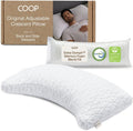 Coop Home Goods Original Crescent Adjustable Pillow for Comfort