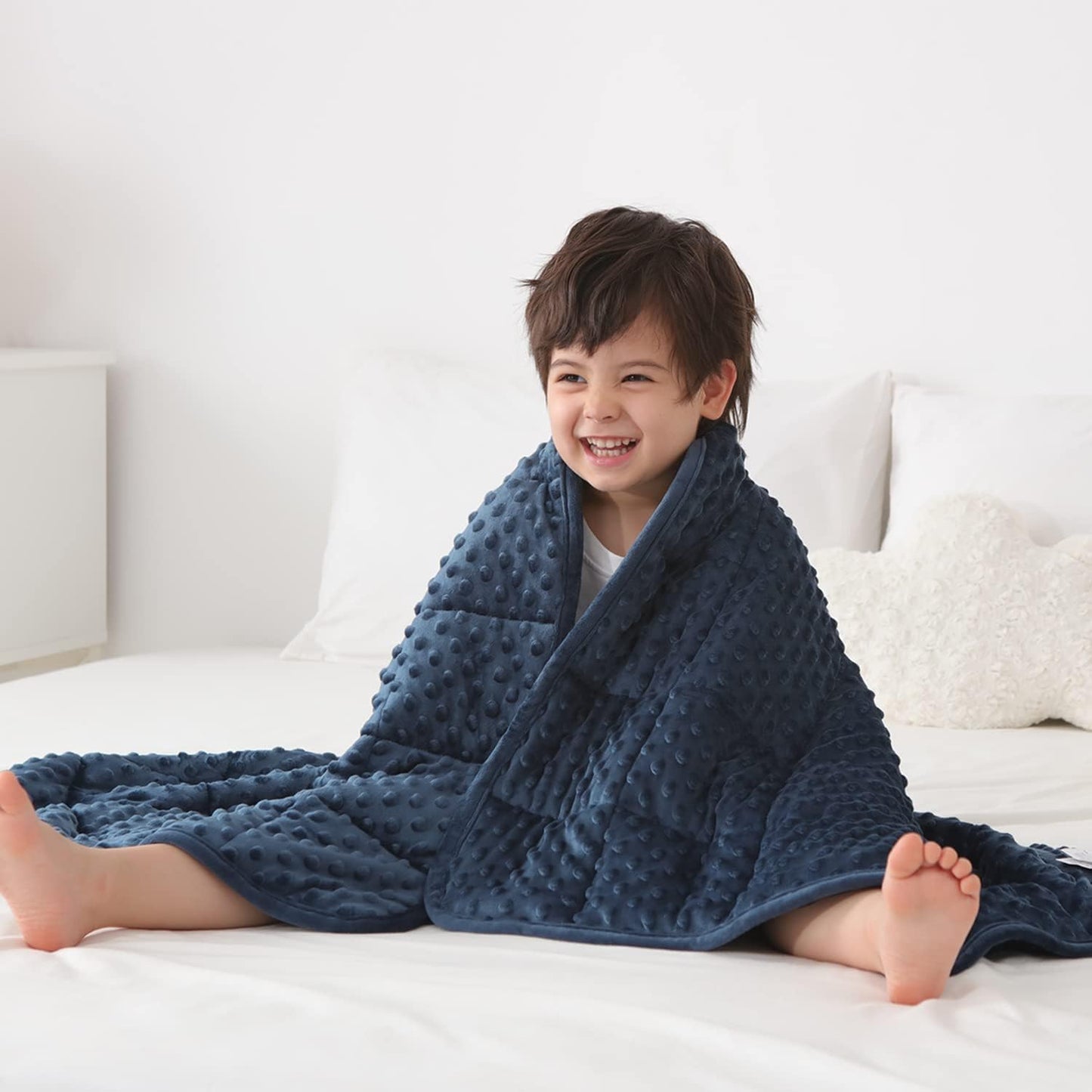 Kids Weighted Blanket Twin 7lbs for Comfort and Relaxation