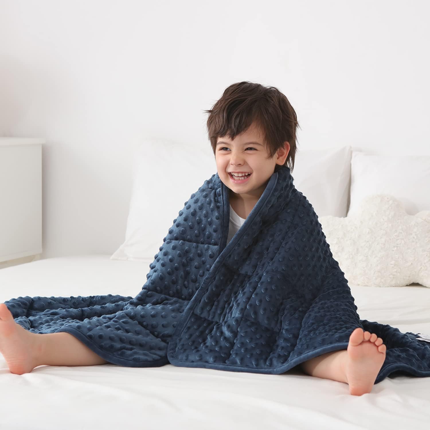 Kids Weighted Blanket Twin 7lbs for Comfort and Relaxation