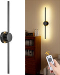 Battery Operated Wall Sconces with Remote Control - Dimmable Wireless