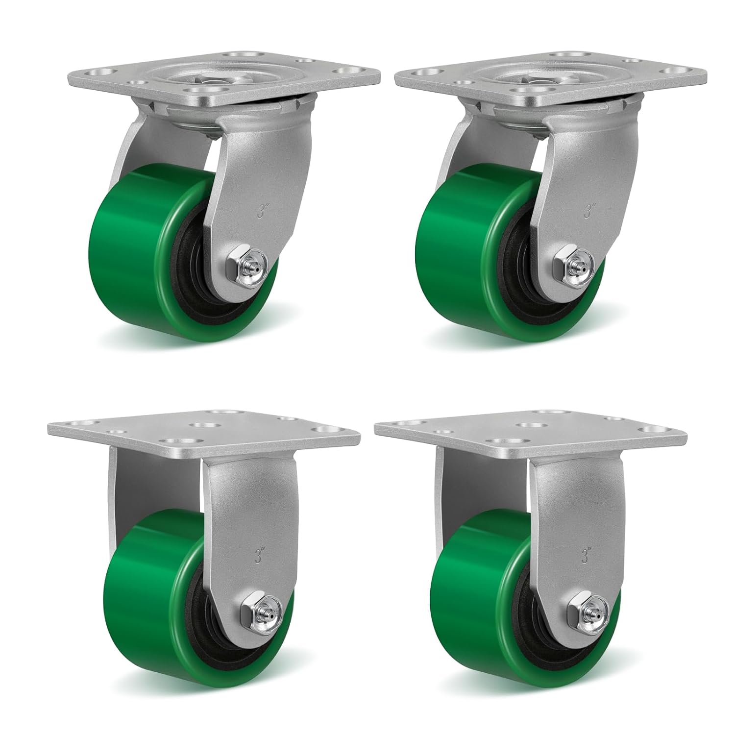 3 Inch Caster Wheels by Handsammu for Heavy Duty Use