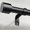 Black Curtain Rods for Windows 120 to 240 in - Heavy Duty Adjustable