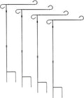 Garden Flag Stand 36 in x 16 in - 4 Pack Metal Yard Flag Holders