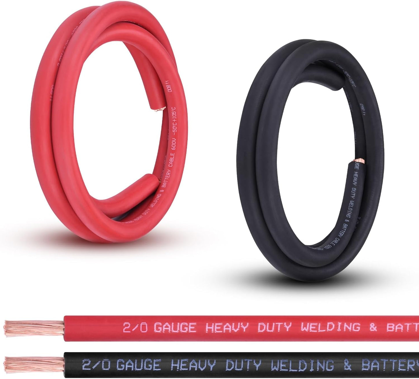 2/0 Gauge Battery Cable for Automotive, Solar, and Generator Use