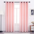 Pink Velvet Curtains Grommet 96 in Long - Light Filtering Thermal